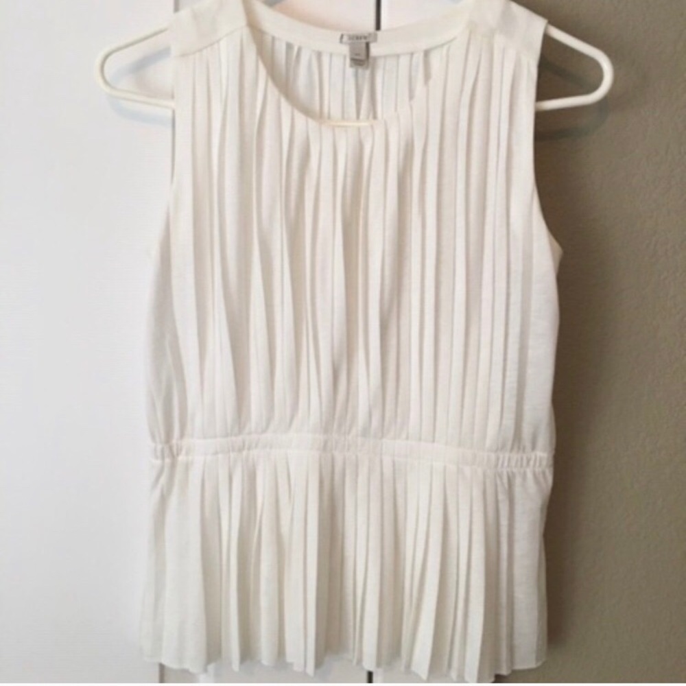 J Crew Pleated Tank